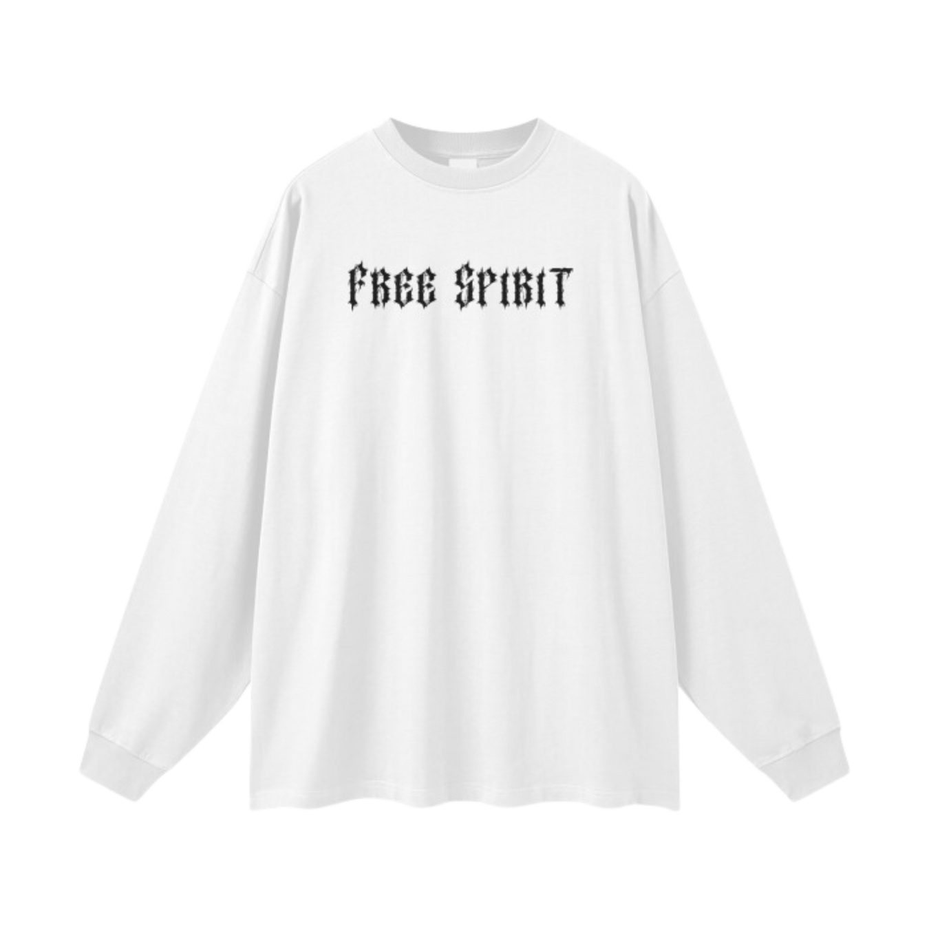 Freespiritsociety Long Sleeve White 100% Cotton Heavy weight material 320gsm