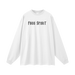 Freespiritsociety Long Sleeve White 100% Cotton Heavy weight material 320gsm