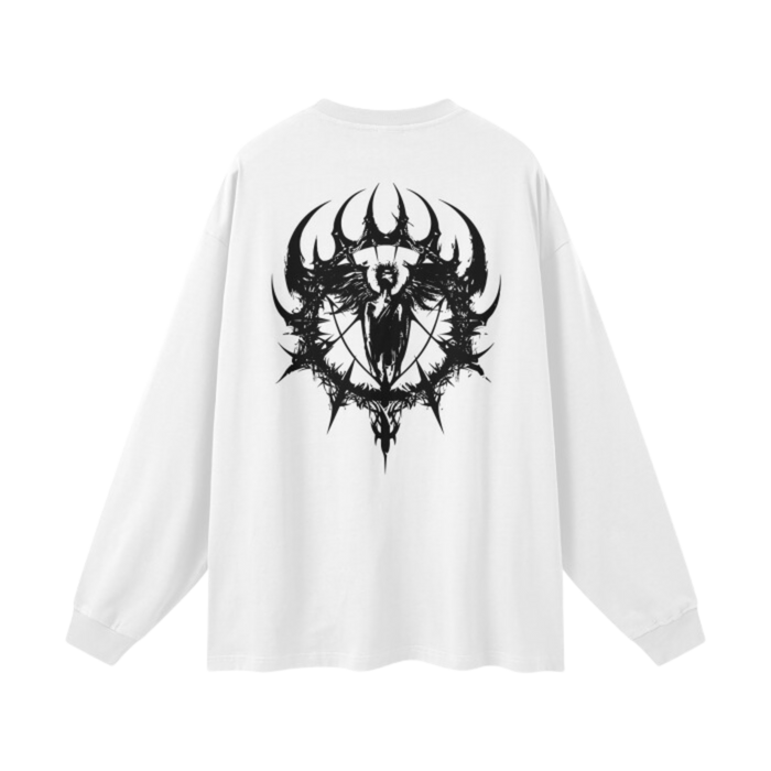 "Fallen Angel" Long Sleeve | White