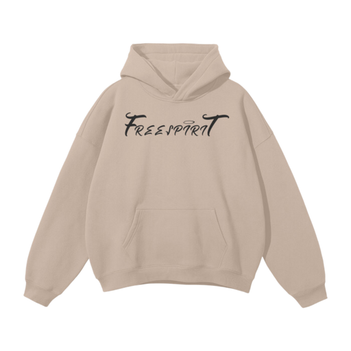 Freespiritsociety Oversized Tan Hoodie 100% Cotton Heavy weight material 400gsm