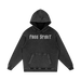 Freespiritsociety Acid Washed Hoodie Black 100% Cotton Heavy weight material 440gsm