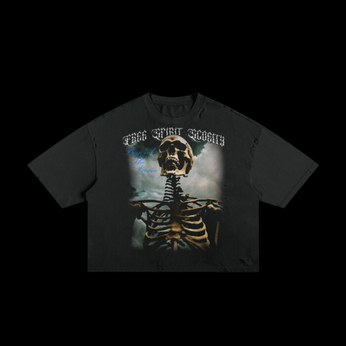 "Beyond The Grave" World Tour Boxy Tee | Black