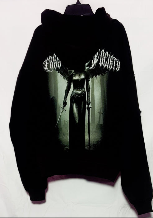 "Beyond The Grave" Zip Up Hoodie | Black