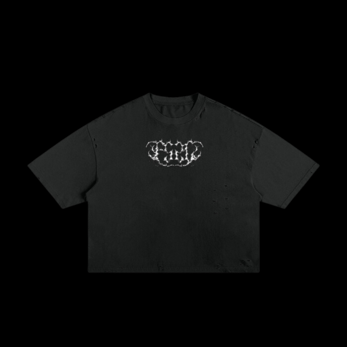 "Beyond The Grave" Boxy Tee | Black