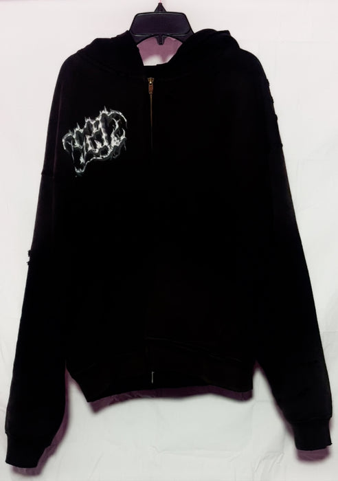 "Beyond The Grave" Zip Up Hoodie | Black